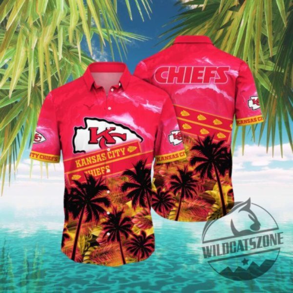 Kansas City Chiefs Nfl Island Vibes Hawaiian Shirt Aloha Button Up Shirts Tee Gift For Him Her Fan Unique wildcatszone 1 1