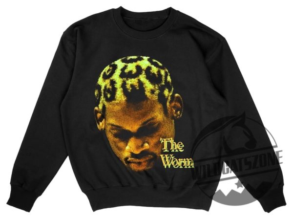 Dennis Rodman The Worm Vintage Basketball Shirt Hoodie Sweatshirt Tee Gift For Men Women Retro Long Sleeves Unique wildcatszone 1 1