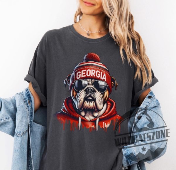 Georgia Bulldogs Shirt Hoodie Sweatshirt Tee Gift For Men Women Unisex Bulldog Mascot Game Day Crewneck Unique wildcatszone 1 1