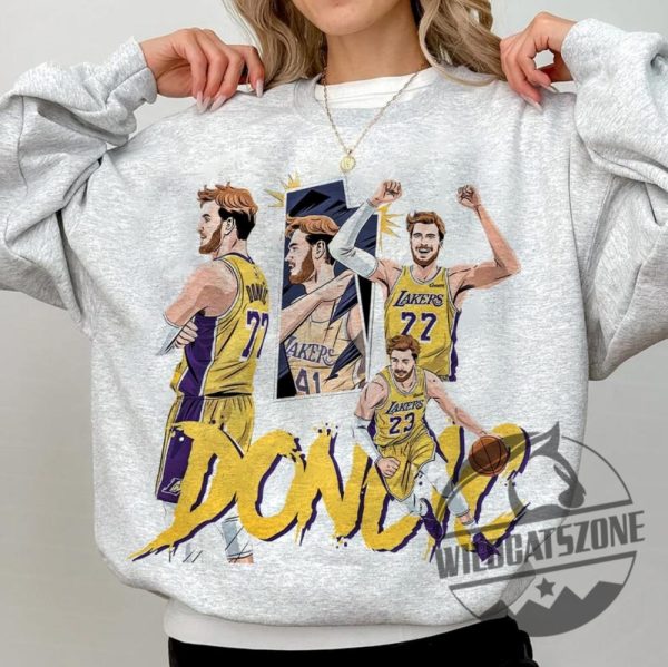 Luka Doncic Lakers Tshirt La Sweater Los Angeles Basketball Fun Sports Shirt Vintage Sports Apparel Lakers Fan Gift Hoodie Sweatshirt wildcatszone 1