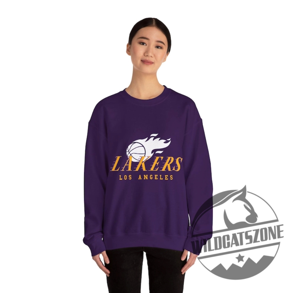 Los Angeles Lakers Sweatshirt T Shirt Hoodie Basketball Crewneck Sports Fan Gift Team Apparel Nba Hoodie Gift For Him Her Birthday Present 2 Los Angeles Lakers Sweatshirt T Shirt Hoodie Basketball Crewneck Sports Fan Gift Team Apparel NBA Hoodie Gift for Him Her Birthday Present