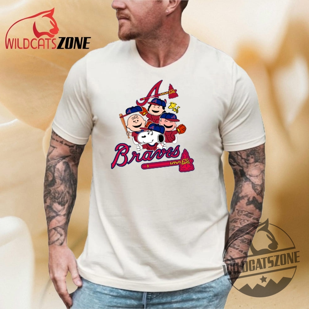 Atlanta Braves Snoopy Charlie Brown Woodstock The Peanuts T Shirt 7 Atlanta Braves Snoopy Charlie Brown Woodstock The Peanuts T Shirt