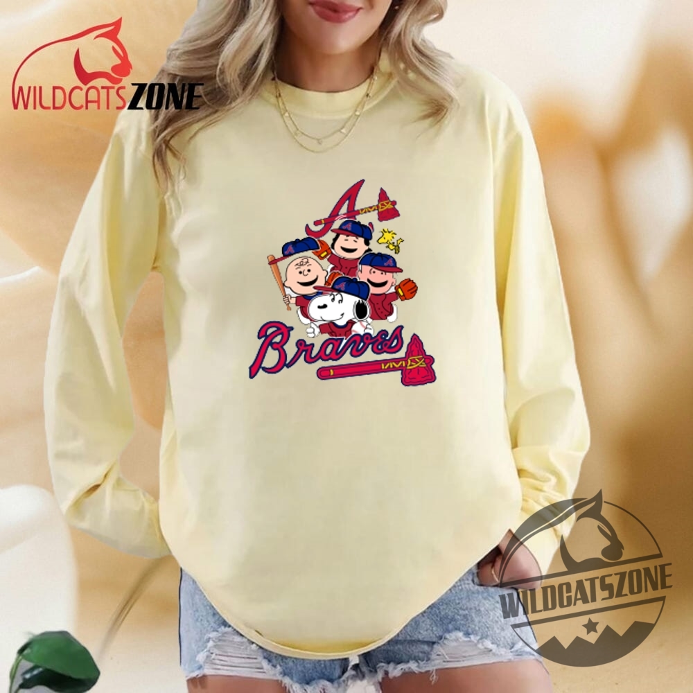 Atlanta Braves Snoopy Charlie Brown Woodstock The Peanuts T Shirt 8 Atlanta Braves Snoopy Charlie Brown Woodstock The Peanuts T Shirt