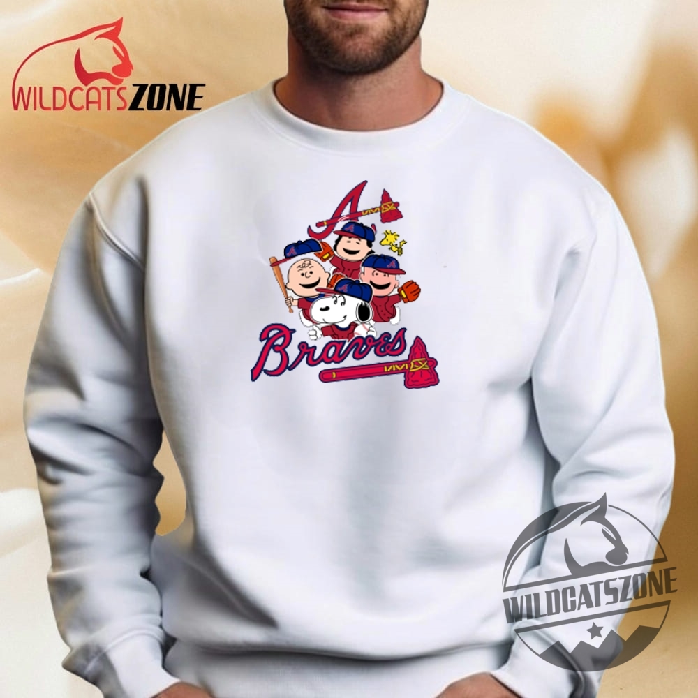 Atlanta Braves Snoopy Charlie Brown Woodstock The Peanuts T Shirt 9 Atlanta Braves Snoopy Charlie Brown Woodstock The Peanuts T Shirt