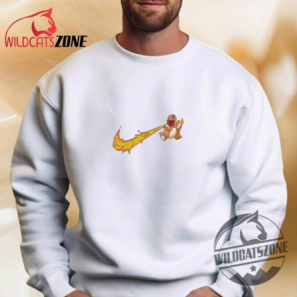Logo Nike Charmander Embroidered T Shirt Hoodie Sweatshirt Pokemon Embroidery 9 Logo Nike Charmander Embroidered T Shirt Hoodie Sweatshirt Pokemon Embroidery
