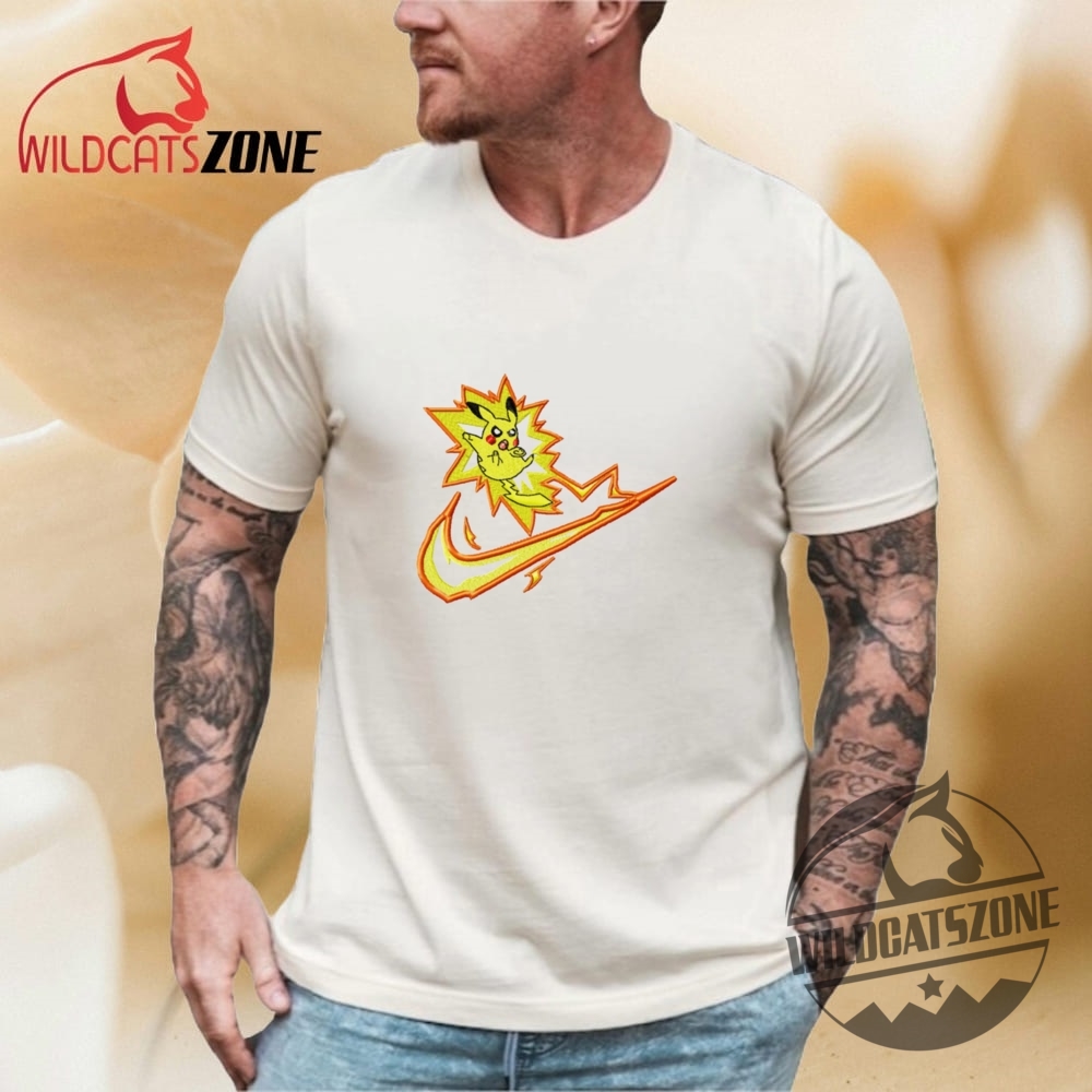 Pikachu Lightning Nike Embroidered T Shirt Hoodie Sweater Pokemon Embroidery 7 Pikachu Lightning Nike Embroidered T Shirt Hoodie Sweater Pokemon Embroidery