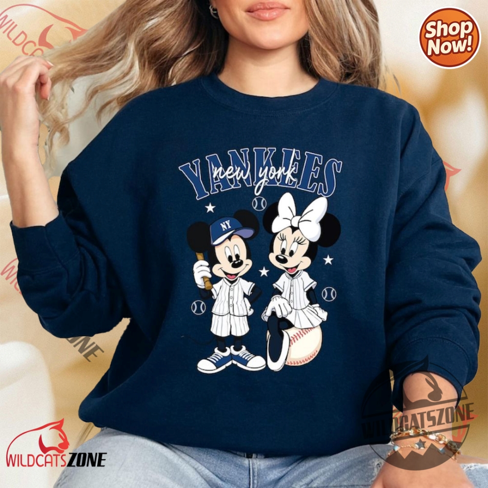 Mickey Mouse Yankees Baseball Shirt New York Yankees Hoodie Sweatshirt 5 Mickey Mouse Yankees Baseball Shirt New York Yankees Hoodie Sweatshirt