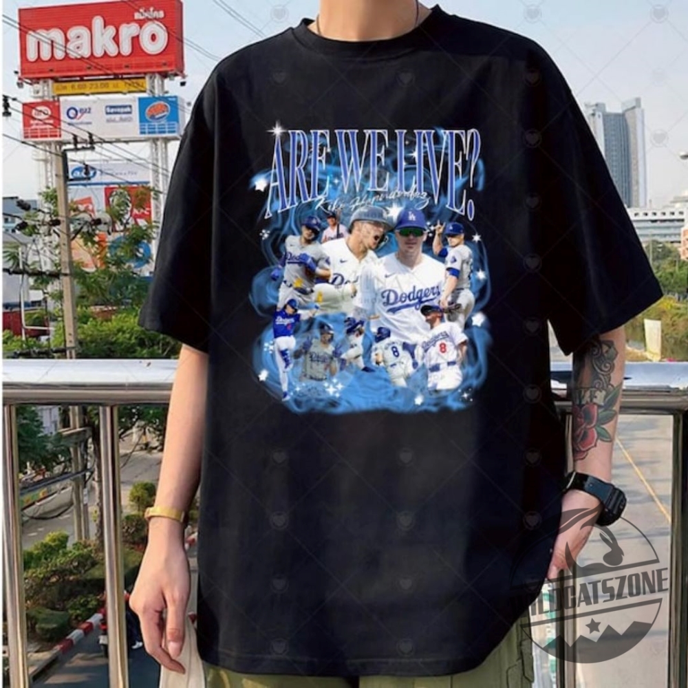 Kike Hernandez Dodgers Shirt Tshirt Baseball La Are We Live Sweatshirt Jersey Mens Womens 5 Kike Hernandez Dodgers Shirt Tshirt Baseball LA Are We Live Sweatshirt Jersey Mens Womens