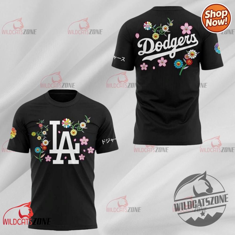 Dodgers X Takashi Murakami Japanese Heritage Night Shirt Mens Womens 2 Dodgers x Takashi Murakami Japanese Heritage Night Shirt mens womens