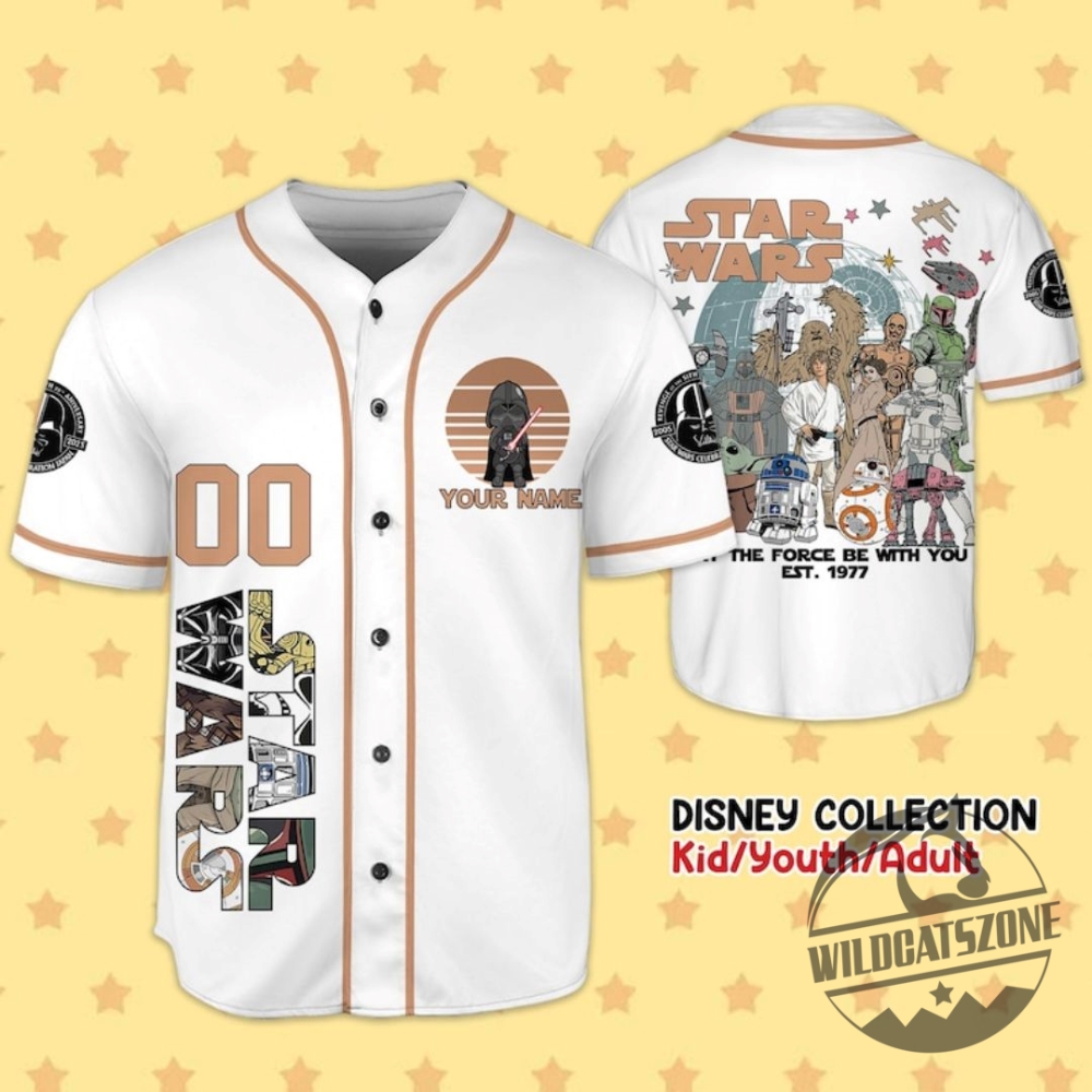 Disney Star Wars Custom Baseball Shirt Jersey Shirts Mens Womens New 2 Disney Star Wars Custom Baseball Shirt Jersey Shirts Mens Womens new