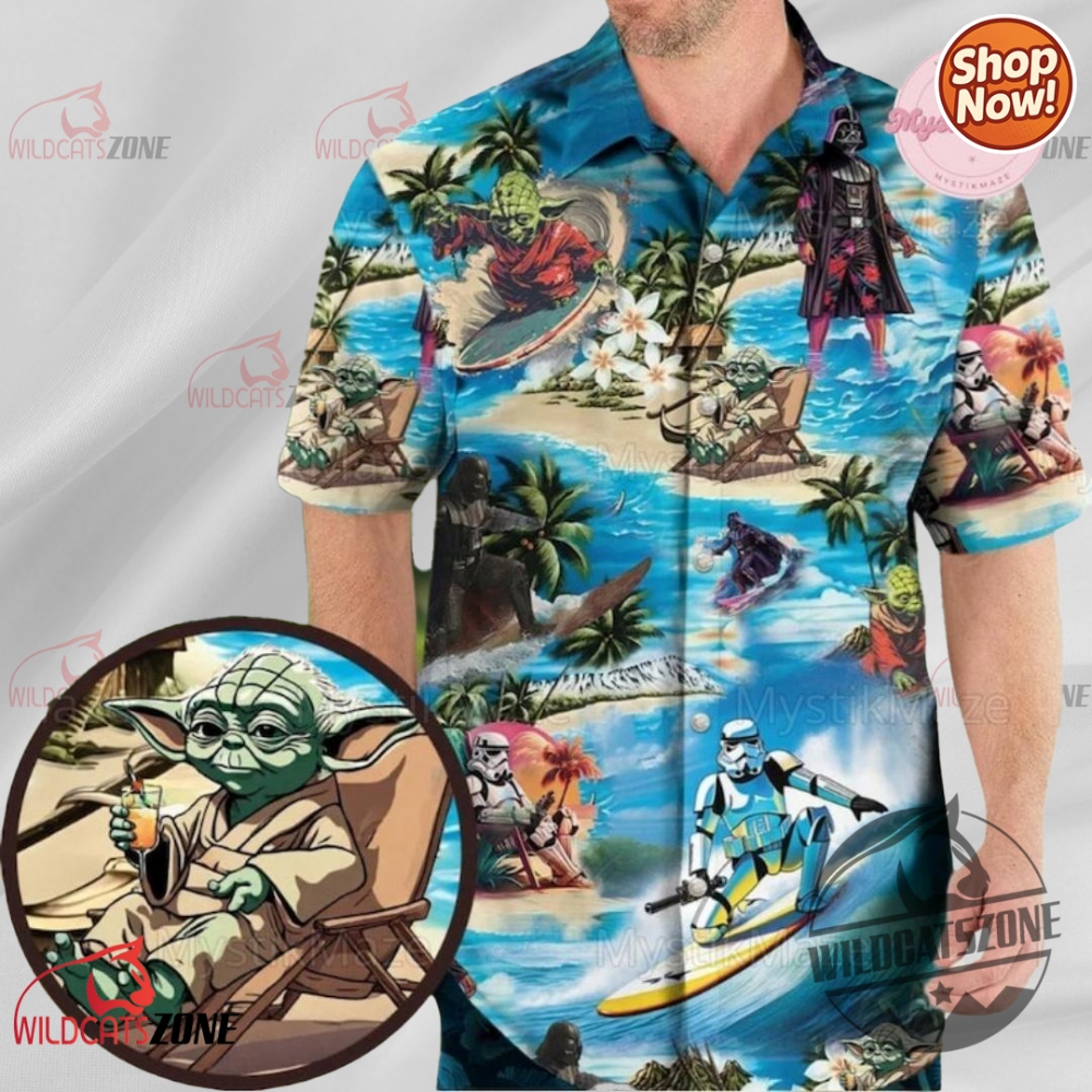 Star Wars Darth Vader Hawaiian Shirt Baby Yoda Stormtrooper Summer Button Up Shirts New 1 Star Wars Darth Vader Hawaiian Shirt Baby Yoda Stormtrooper Summer Button Up Shirts new