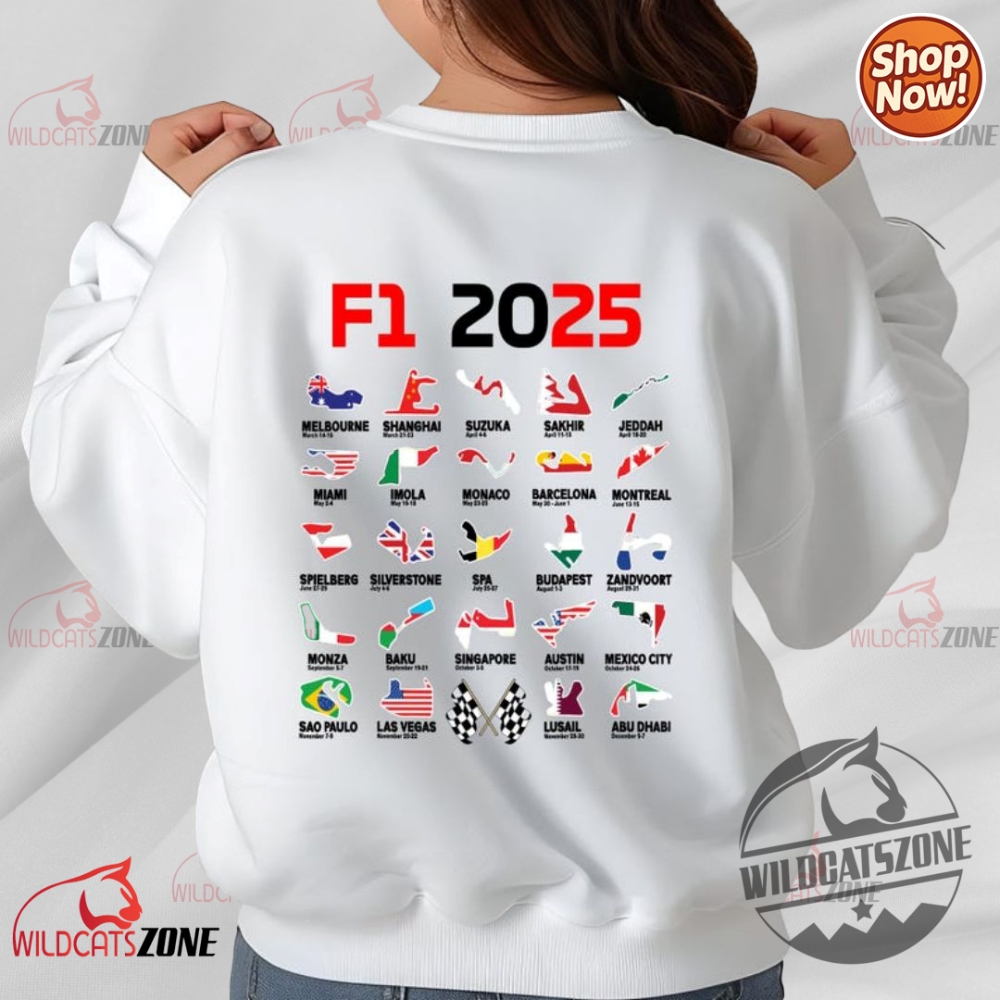 Formula 1 2025 2 Sided Shirt Pullover Hoodie Crewneck Sweatshirt Mens Womens 8 Formula 1 2025 2 sided Shirt Pullover Hoodie Crewneck Sweatshirt Mens Womens