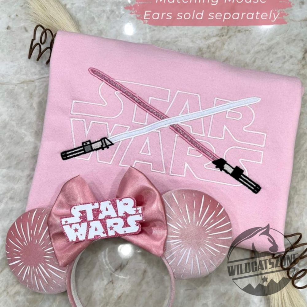 Discover the Hottest Summer 2025 Trends: T-Shirts, Hoodies, and Sweatshirts at WildcatsZone.com 13 Star Wars Galactic Sabers Embroidery Shirt Pullover Hoodie Crewneck Galaxys Edge May The Fourth