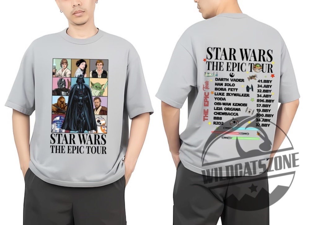 Star Wars Disney The Epic Tour 2 Sided Shirt Pullover Hoodie Crewneck Sweatshirt 6 Star Wars Disney The Epic Tour 2 sided Shirt Pullover Hoodie Crewneck Sweatshirt