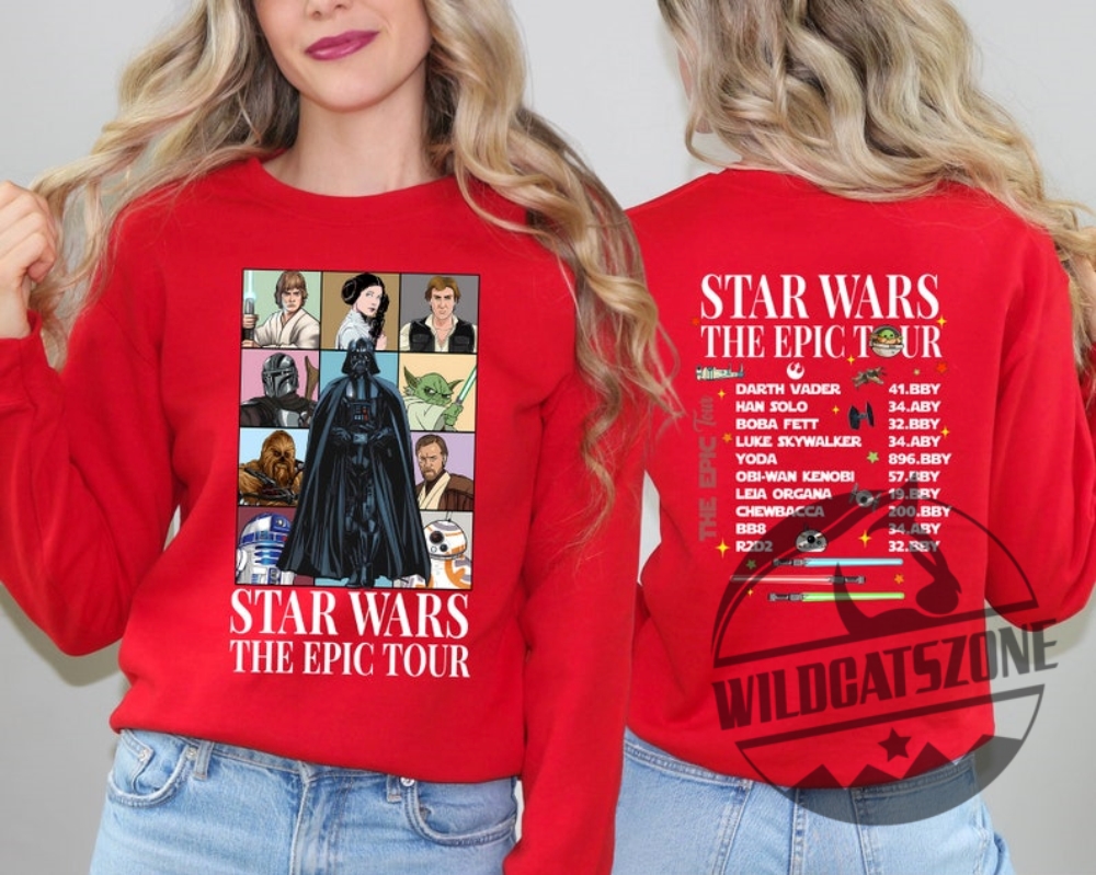 Star Wars Disney The Epic Tour 2 Sided Shirt Pullover Hoodie Crewneck Sweatshirt 7 Star Wars Disney The Epic Tour 2 sided Shirt Pullover Hoodie Crewneck Sweatshirt