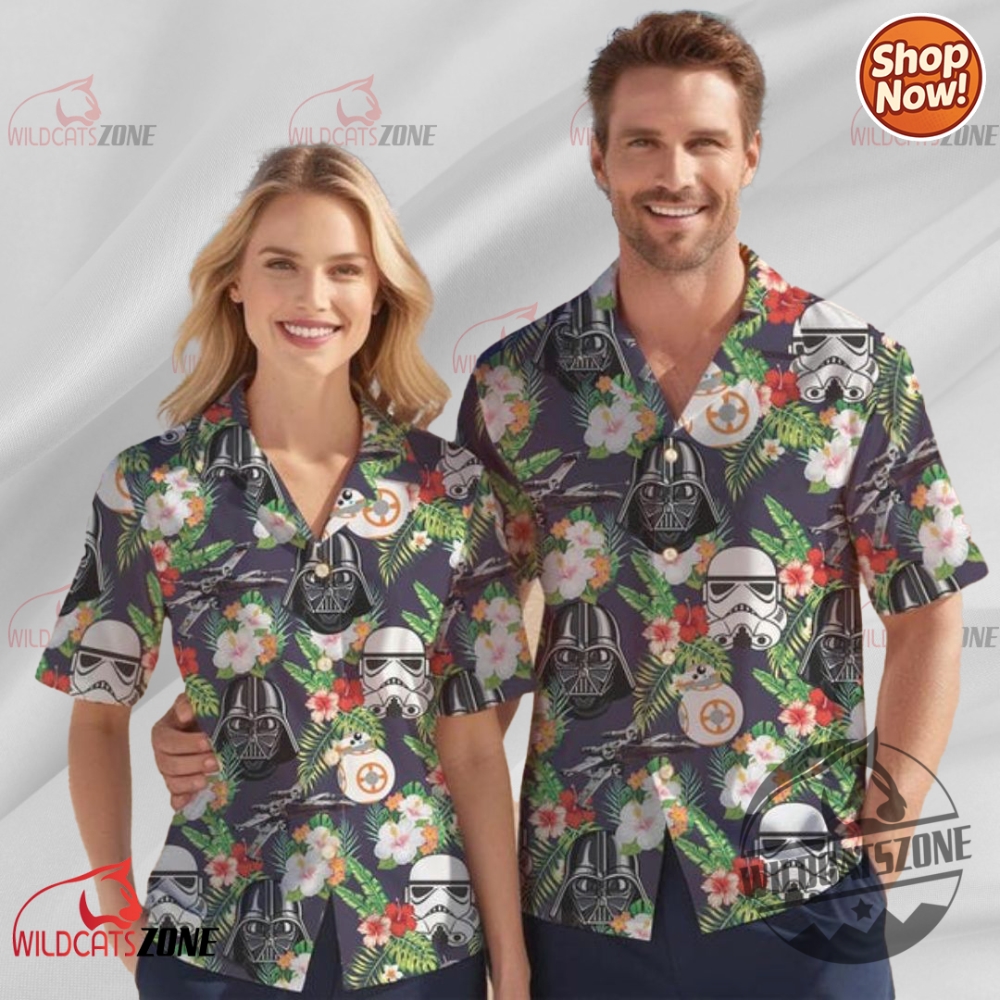 Discover the Hottest Summer 2025 Trends: T-Shirts, Hoodies, and Sweatshirts at WildcatsZone.com 17 Retro Star Wars Tropical Hawaiian Shirt Aloha Button Up Shirt Darth Vader Stormtrooper