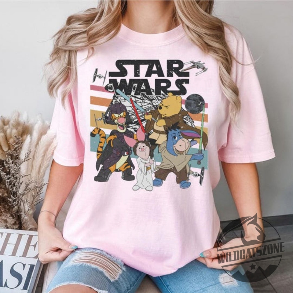 Pooh And Friends Star Wars Shirt Pullover Hoodie Crewneck Sweatshirt Retro 7 Pooh And Friends Star Wars Shirt Pullover Hoodie Crewneck Sweatshirt Retro