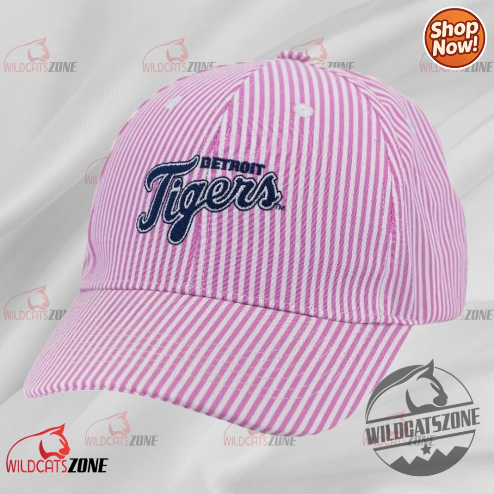 Detroit Tigers Pink Seersucker Hat Giveaway For Mothers Day 2025 Cap wildcatszone 1