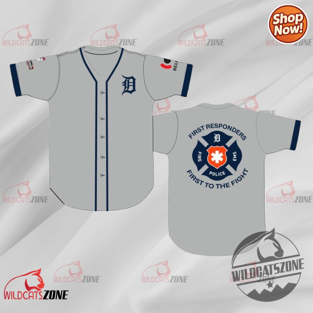Detroit Tigers First Responders Appreciation Jersey Giveaway 2025 Baseball Shirt wildcatszone 1