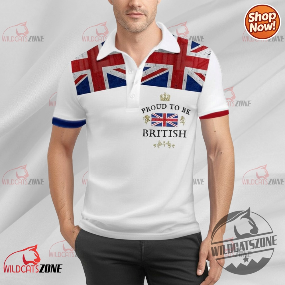 Proud To Be British Classic Style Polo Shirt United Kingdom Heritage wildcatszone 1