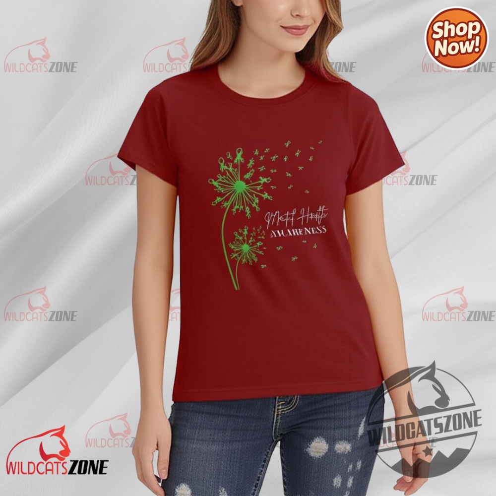 Mental Health Awareness Dandelion Teacher T Shirt Nami Support 3 Mental Health Awareness Dandelion Teacher T Shirt NAMI Support