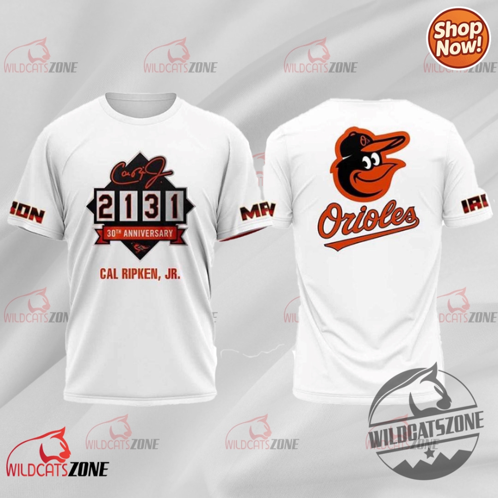 Cal Ripken Jr 2131 30Th Anniversary Iron Man Of Baseball Shirt Orioles Legend 3 Cal Ripken Jr 2131 30th Anniversary Iron Man Of Baseball Shirt Orioles Legend