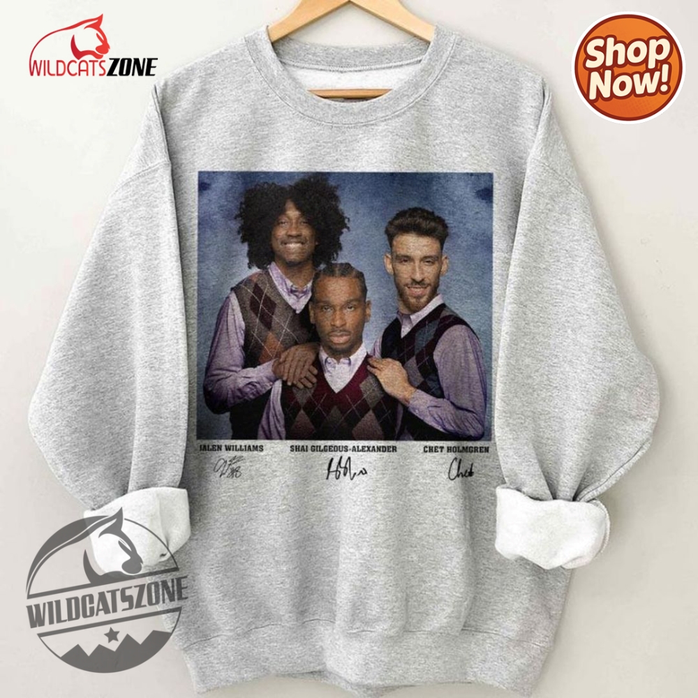 Shai Gilgeous Alexander Jalen Williams Chet Holmgren T Shirt For Nba Fans 8 Shai Gilgeous Alexander Jalen Williams Chet Holmgren T Shirt For Nba Fans