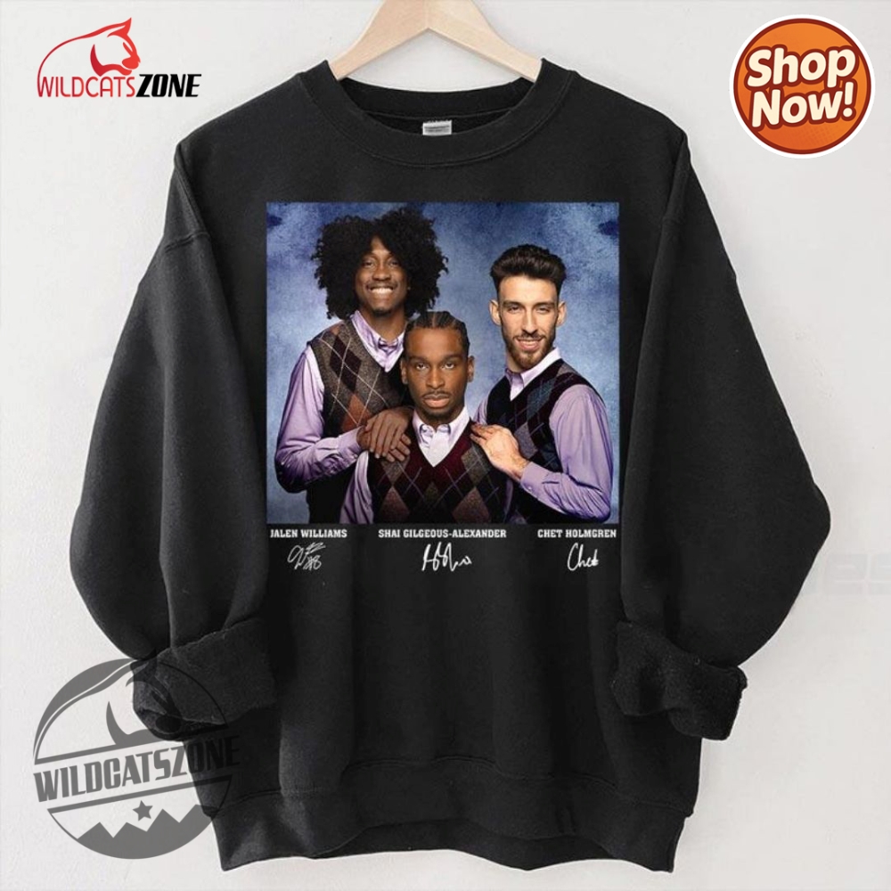 Shai Gilgeous Alexander Jalen Williams Chet Holmgren T Shirt For Nba Fans 11 Shai Gilgeous Alexander Jalen Williams Chet Holmgren T Shirt For Nba Fans