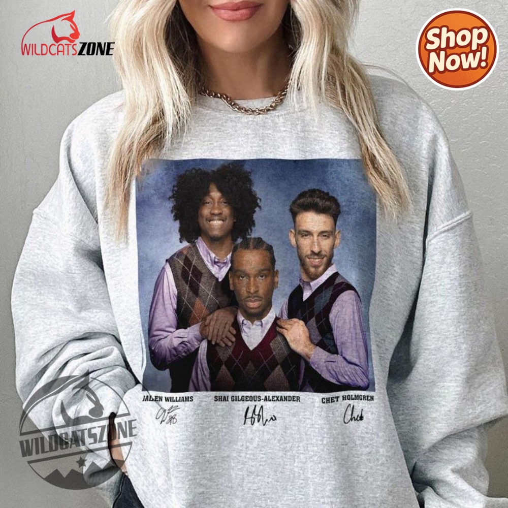 Shai Gilgeous Alexander Jalen Williams Chet Holmgren T Shirt For Nba Fans 12 Shai Gilgeous Alexander Jalen Williams Chet Holmgren T Shirt For Nba Fans