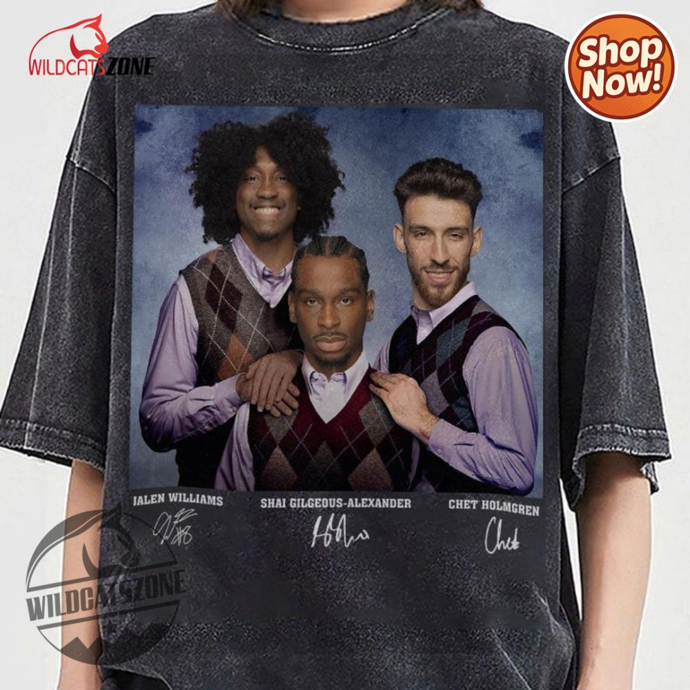Shai Gilgeous Alexander Jalen Williams Chet Holmgren T Shirt For Nba Fans 13 Shai Gilgeous Alexander Jalen Williams Chet Holmgren T Shirt For Nba Fans