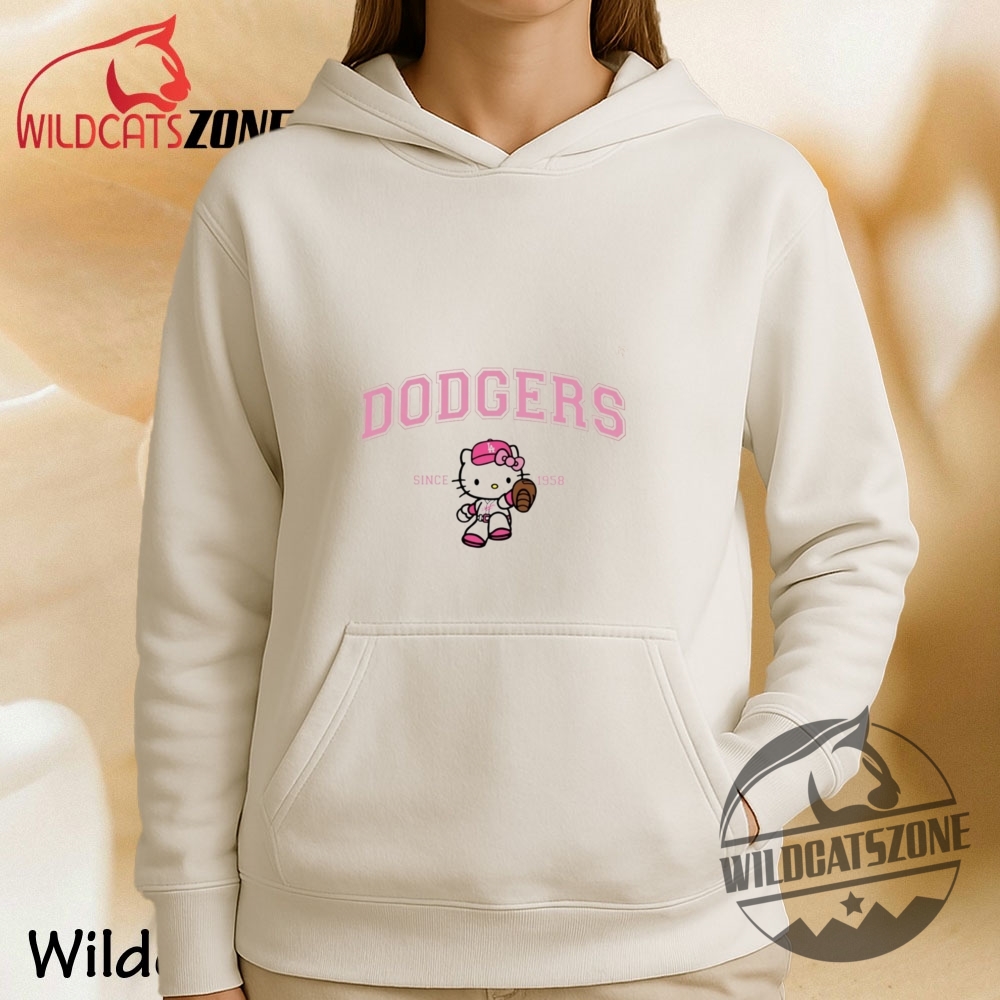 Los Angeles Kitty Baseball Cute Adult Fan T Shirt La Hello Kitty Inspired Tee 6 Los Angeles Kitty Baseball Cute Adult Fan T Shirt LA Hello Kitty Inspired Tee