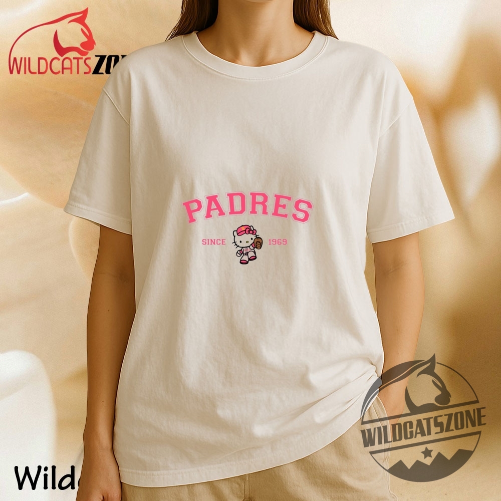 San Diego Padres Kitty Baseball Pink Hk T Shirt Cute Hello Kitty San Diego Sports Fan Tee 9 San Diego Padres Kitty Baseball Pink Hk T Shirt Cute Hello Kitty San Diego Sports Fan Tee