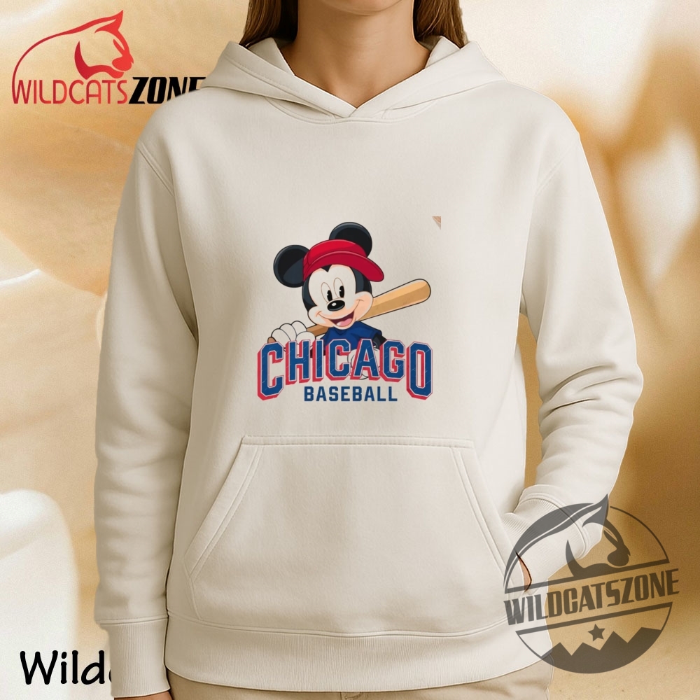 Chicago Mickey Mouse Baseball Graphic Gift T Shirt Disney Sports Fan Tee Unique 6 Chicago Mickey Mouse Baseball Graphic Gift T Shirt Disney Sports Fan Tee Unique