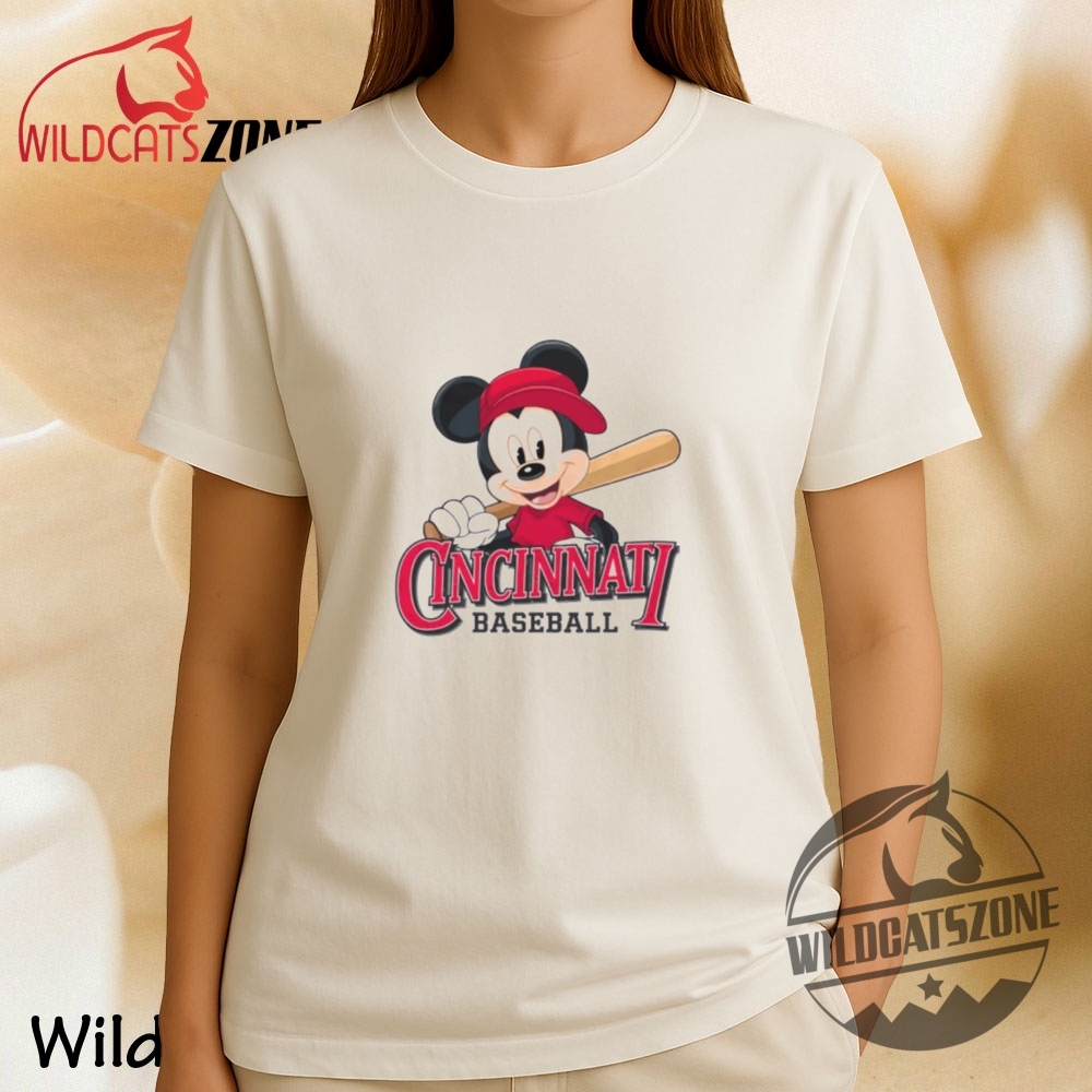 Top Trending Summer 2025: Must-Have Mickey Mouse Baseball Fan Tees from New York 26 Cincinnati Mickey Mouse Baseball Gift Tee Shirt Fun Disney Baseball Fan Cotton Tee