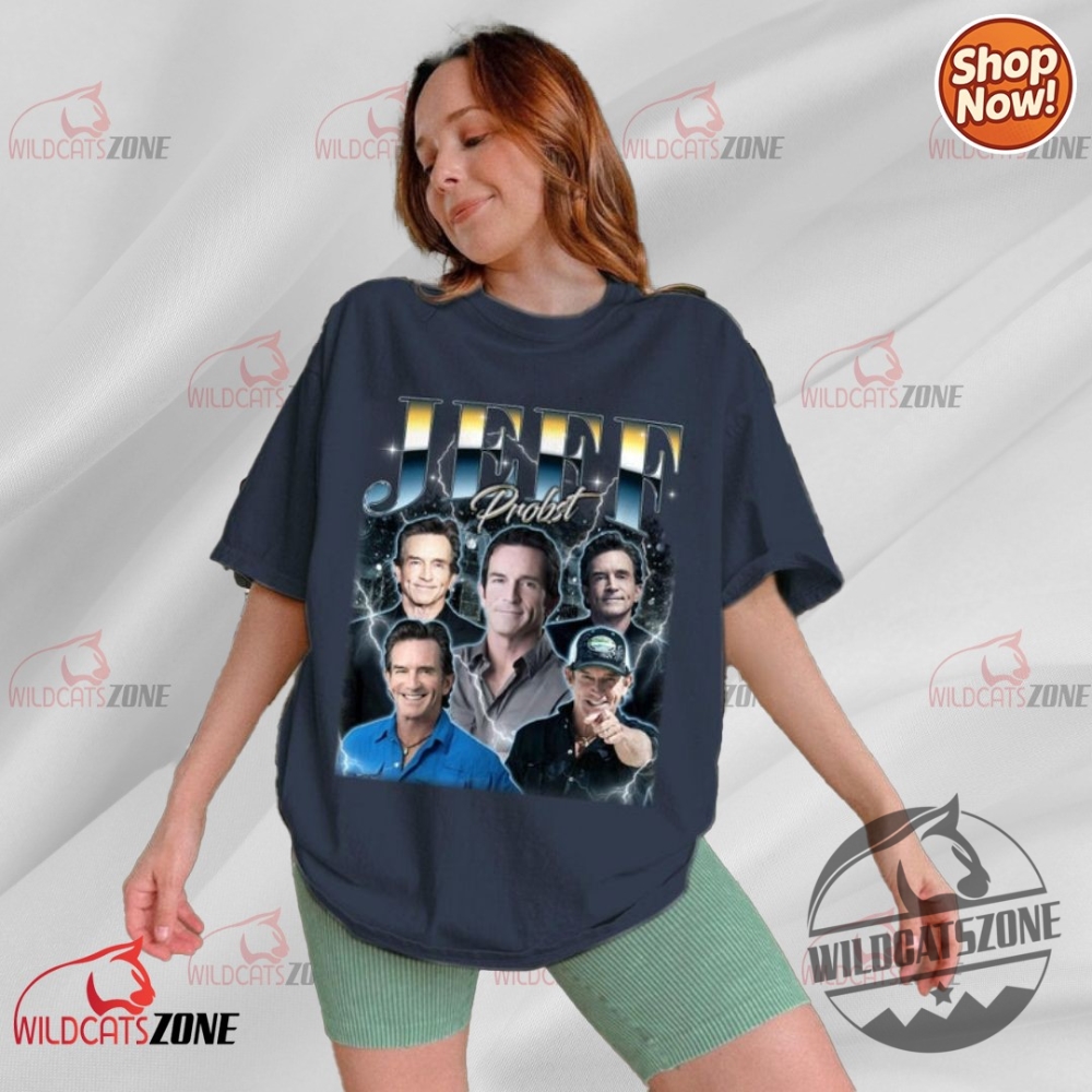 Summer 2025's Hottest Trend: Jeff Probst Survivor Icon Oversized T-Shirt 24 Jeff Probst Vintage Homage Tv Presenter Sweatshirt And Tee Survivor Cbs Host