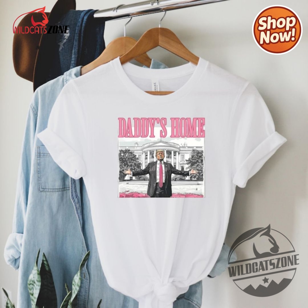Trump 2024 Cute Edition Funny Daddys Home Pink Shirt Gop Presidential Campaign 4 Trump 2024 Cute Edition Funny Daddys Home Pink Shirt GOP Presidential Campaign