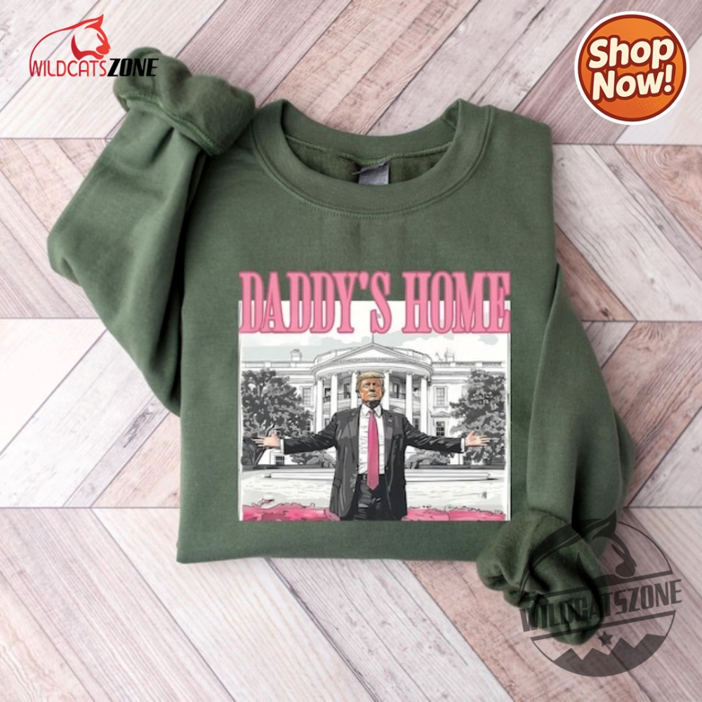 Trump 2024 Cute Edition Funny Daddys Home Pink Shirt Gop Presidential Campaign 5 Trump 2024 Cute Edition Funny Daddys Home Pink Shirt GOP Presidential Campaign