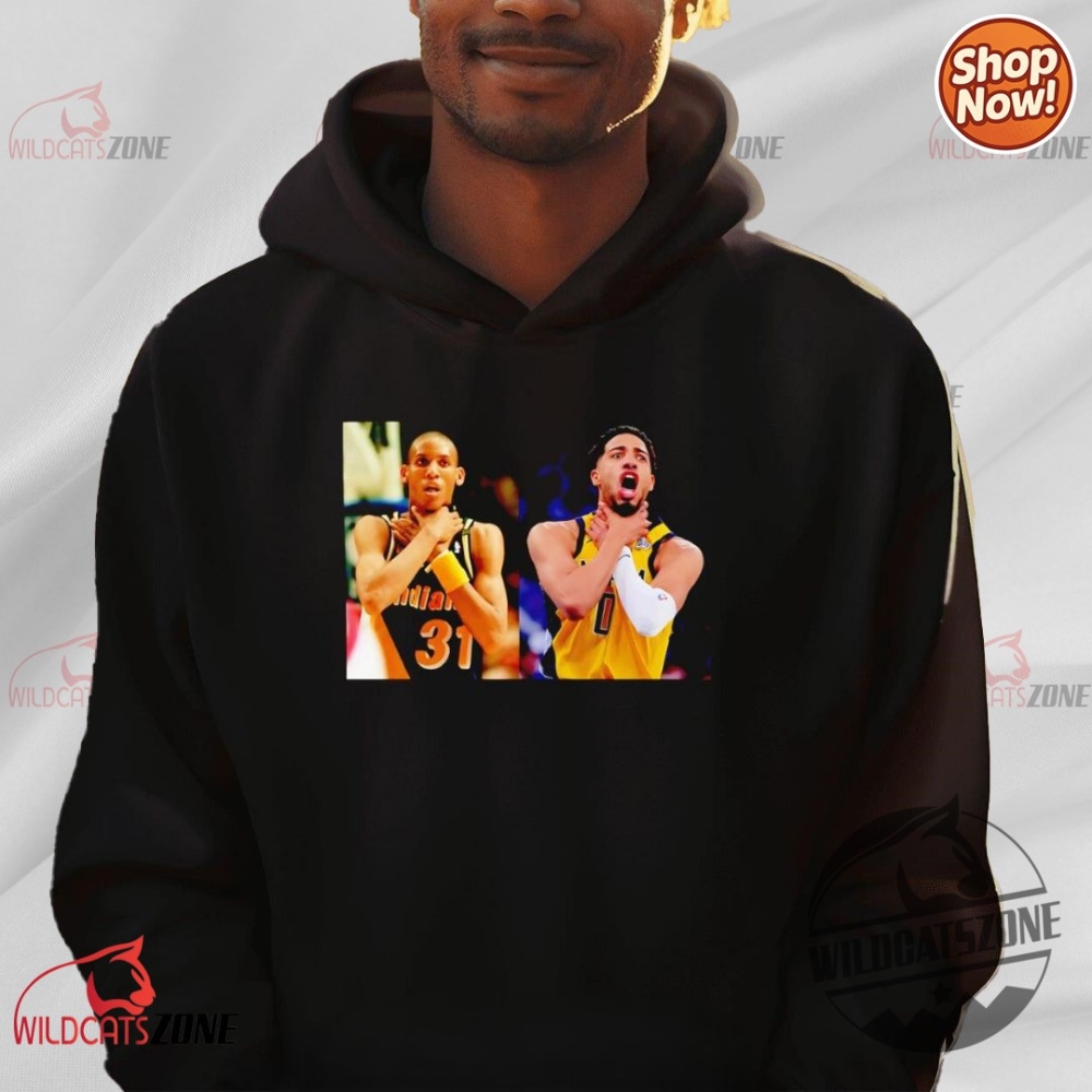 Reggie Miller And Tyrese Haliburton Choke Shirt Indiana Pacers Legends Tee 3 Reggie Miller And Tyrese Haliburton Choke Shirt Indiana Pacers Legends Tee