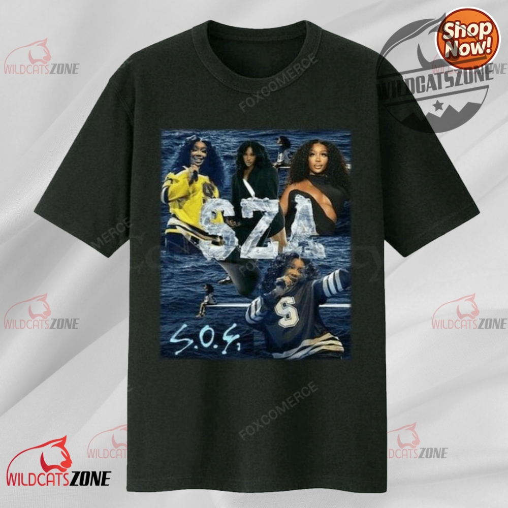 Sza Sos Tour 2025 Retro Style Fan Gift Unisex T Shirt Sza