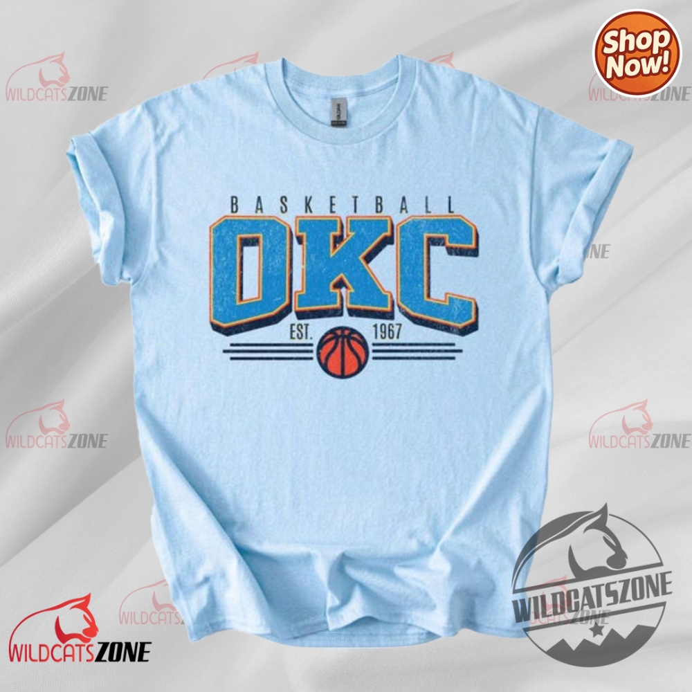 Vintage Okc Basketball Sweatshirt Oklahoma City Basketball Shirt Okc Crewneck Sweatshirt Unisex