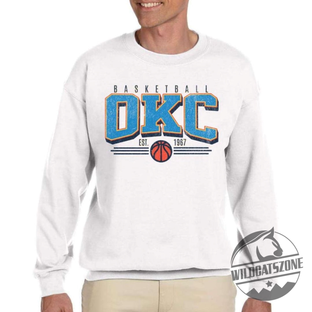 Vintage Okc Basketball Sweatshirt Oklahoma City Basketball Shirt Okc Crewneck Sweatshirt Unisex 5 Vintage OKC Basketball Sweatshirt Oklahoma City Basketball Shirt OKC Crewneck Sweatshirt Unisex