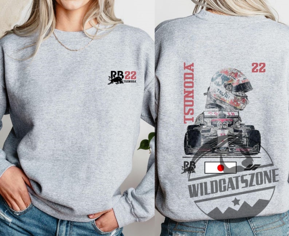 Formula One Yuki Tsunoda Red Bull F1 2 Sided Shirt Formula One Redbull Racing T Shirts Gift For F1 Fan 7 Formula One Yuki Tsunoda Red Bull F1 2 sided Shirt Formula One Redbull Racing T Shirts Gift For F1 Fan