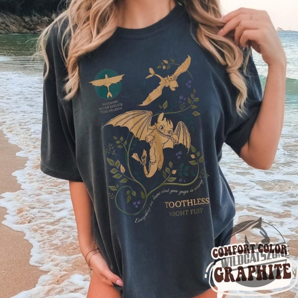 Vintage Toothless Dragon Botanical T Shirt Retro How To Train Your Dragon Tee Dreamworks Animation Anniversary 2025 Edition 5 Vintage Toothless Dragon Botanical T Shirt Retro How To Train Your Dragon Tee DreamWorks Animation Anniversary 2025 Edition