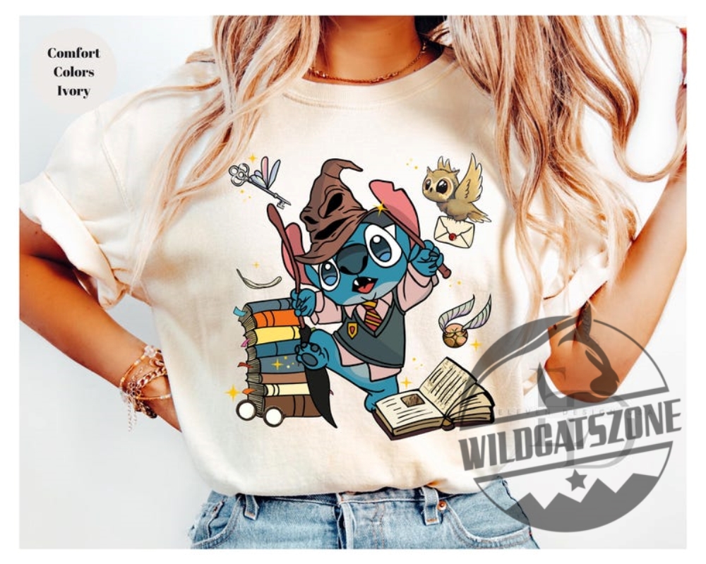 Stitch Wizard Shirt Epic Universe Shirt Universal Studios 2025 Hoodies Sweatshirts Disney Lilo Stitch wildcatszone 1