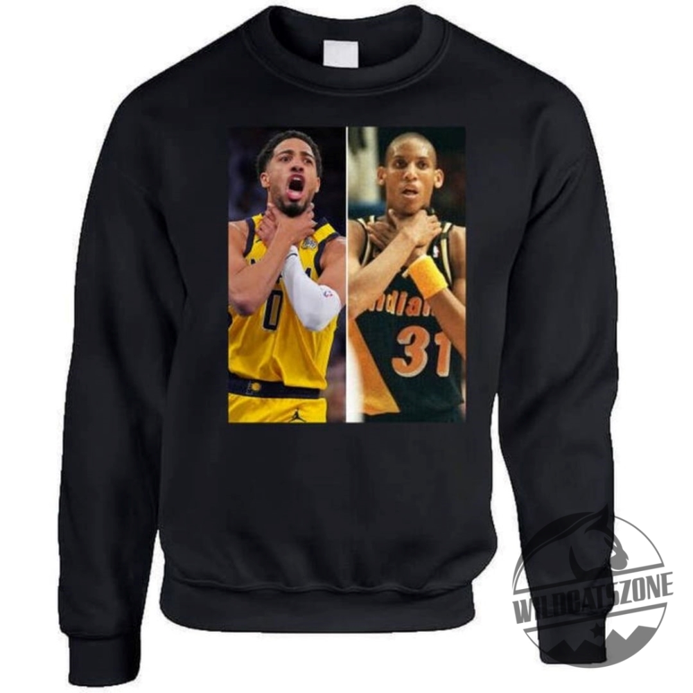 Tyrese Haliburton Reggie Miller Choke Gesture T Shirt Hoodie Sweatshirt 4 Tyrese Haliburton Reggie Miller Choke Gesture T Shirt Hoodie Sweatshirt