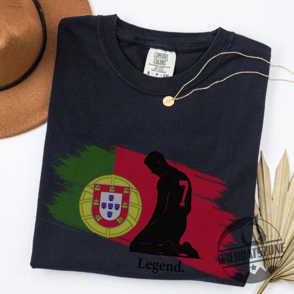 Cristiano Ronaldo Tribute Shirt Portugal Champion 2025 Ronaldo Silhouette National League Champions 2025 Shirt wildcatszone 1
