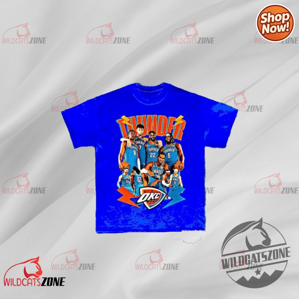 Thunder Basketball Western Conference Champions Oklahoma City Basketball Champions 2025 T Shirt 5 Thunder Basketball Western Conference Champions Oklahoma City Basketball Champions 2025 t shirt