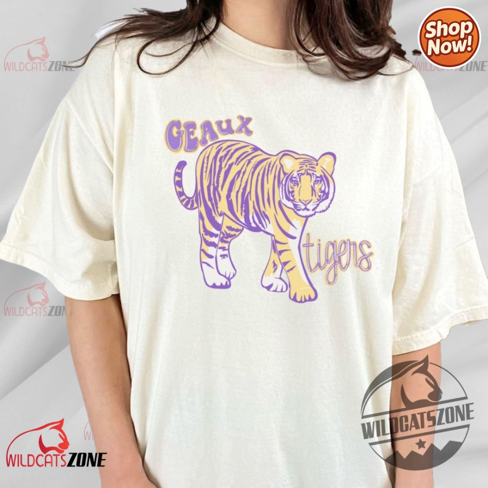 Lsu Tigers Geaux Tigers Shirt Hoodie Crewneck Purple And Gold 16 LSU Tigers Geaux Tigers Shirt Hoodie Crewneck Purple and Gold