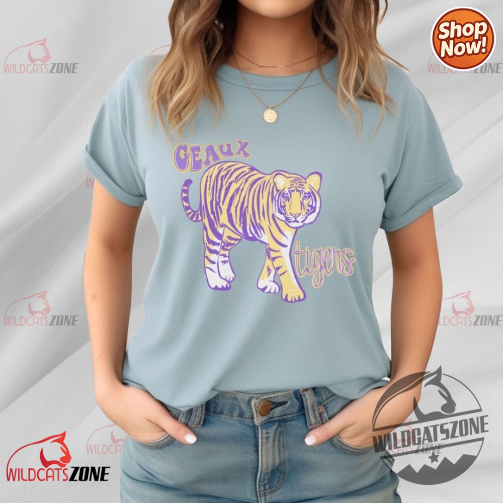 Lsu Tigers Geaux Tigers Shirt Hoodie Crewneck Purple And Gold 19 LSU Tigers Geaux Tigers Shirt Hoodie Crewneck Purple and Gold