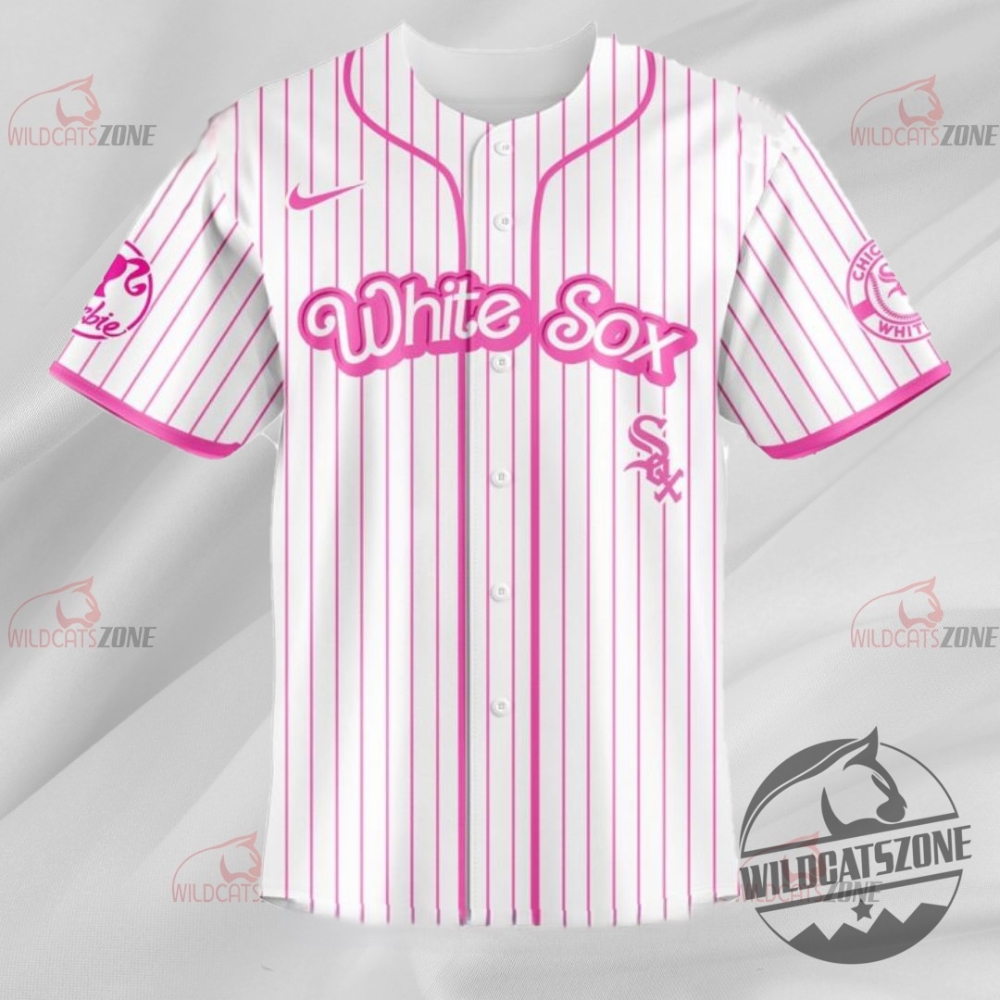 Chicago White Sox Mlb X Barbie Night Game Baseball Jersey Baseball Shirt 3 Chicago White Sox MLB x Barbie Night Game Baseball Jersey Baseball Shirt